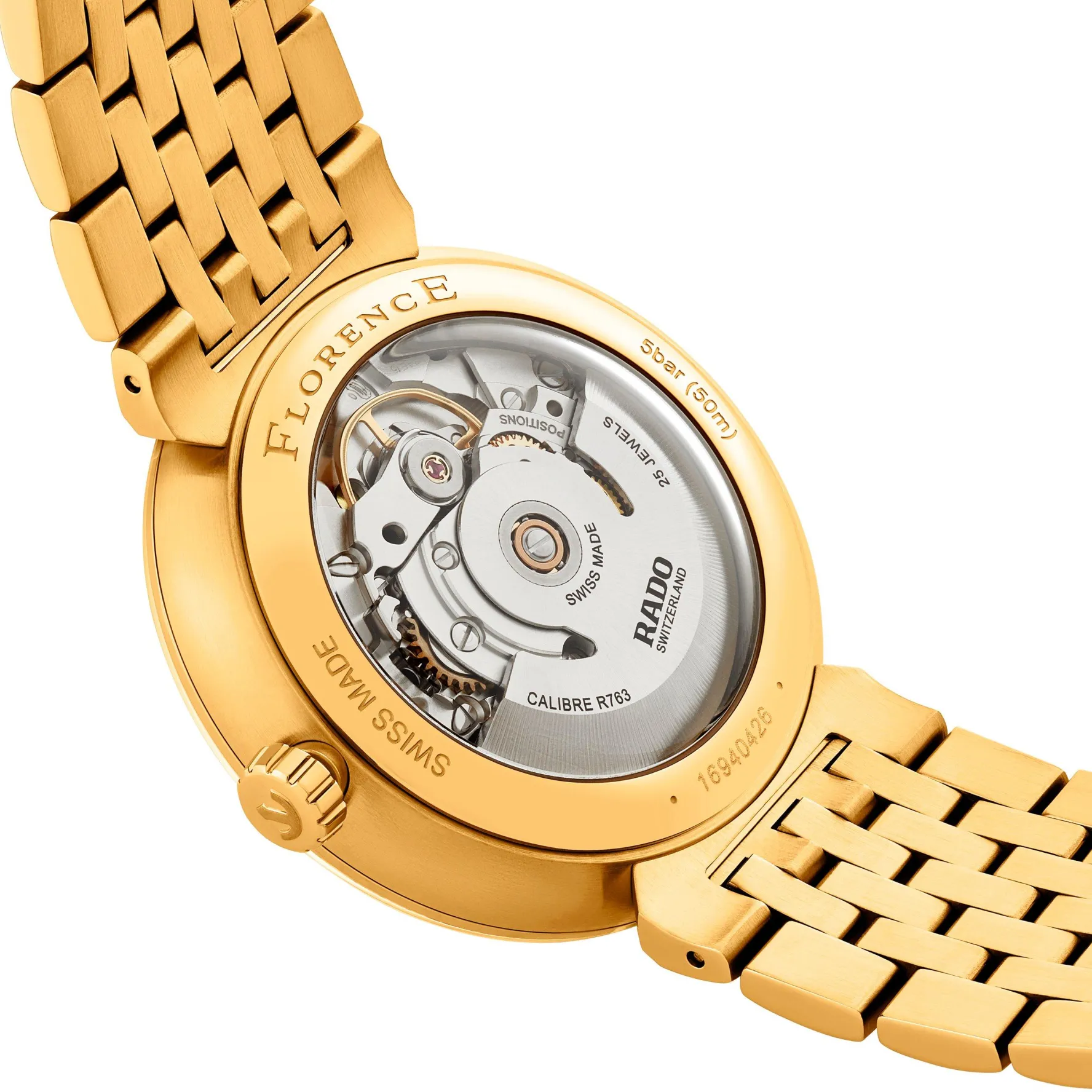 Rado Florence 39mm Yellow Gold PVD Automatic Watch
