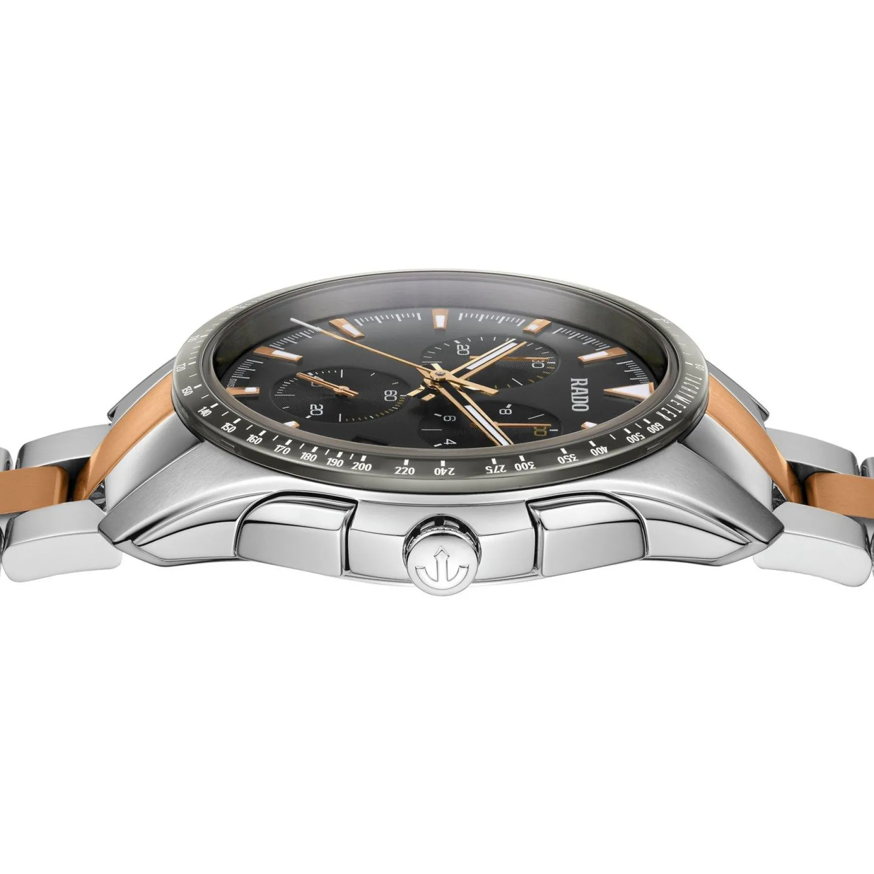 Rado HyperChrome 44.9mm Stainless Steel and Rose Gold PVD Chronograph Men’s Watch