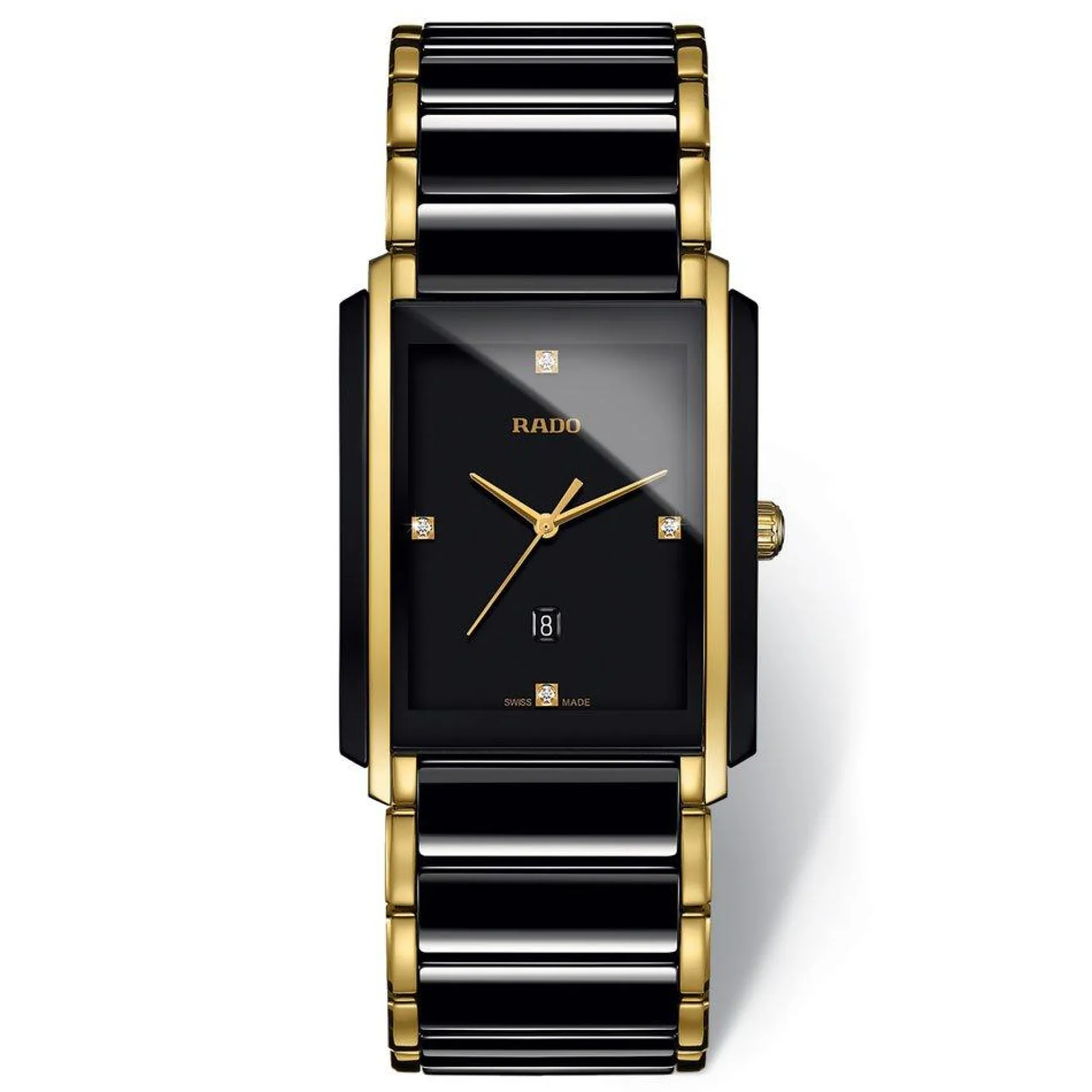 Rado Integral 31mm High-Tech Ceramic and Yellow Gold PVD Diamond Men's Watch