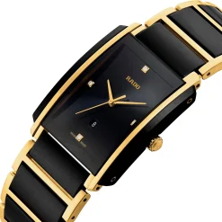 Rado Integral 31mm High-Tech Ceramic and Yellow Gold PVD Diamond Men's Watch