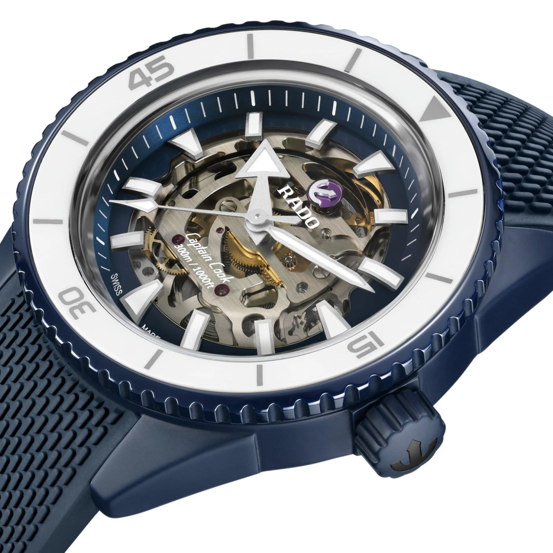 Rado Limited Edition Captain Cook 43mm High-Tech Ceramic X England Cricket Men’s Watch