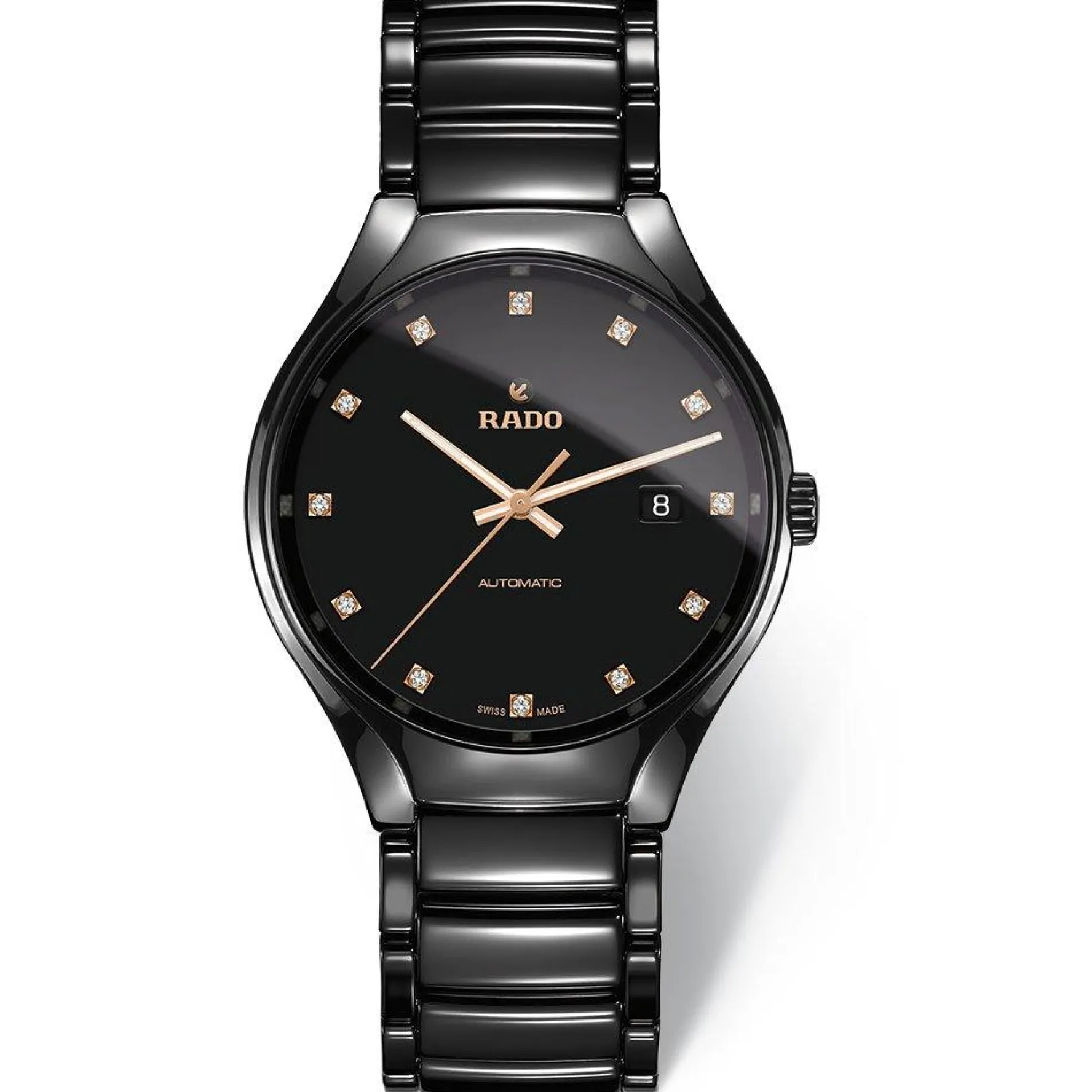 Rado True Round 40mm High-Tech Ceramic Diamond Automatic Watch
