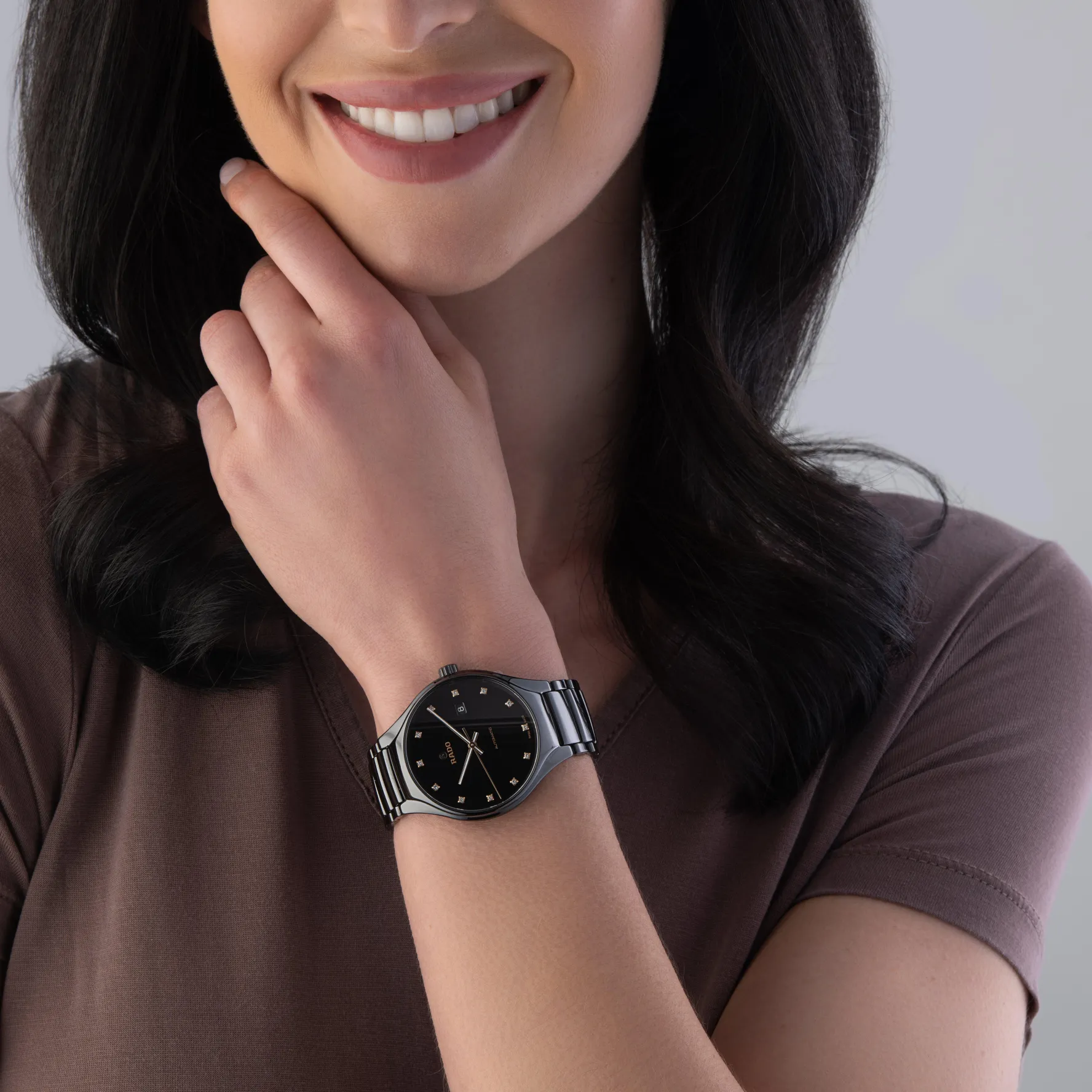 Rado True Round 40mm High-Tech Ceramic Diamond Automatic Watch