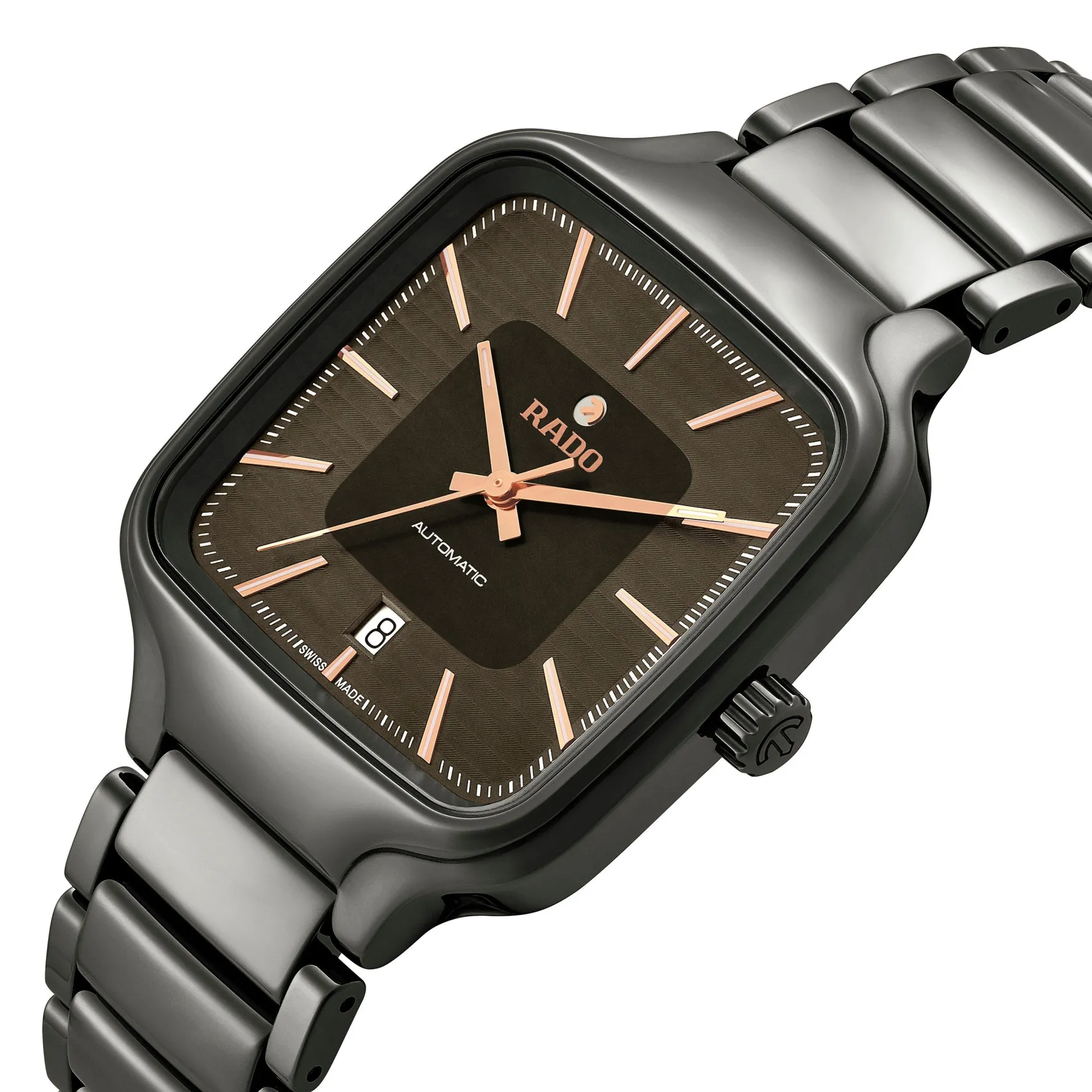 Rado True Square 38mm High-Tech Ceramic Automatic Watch