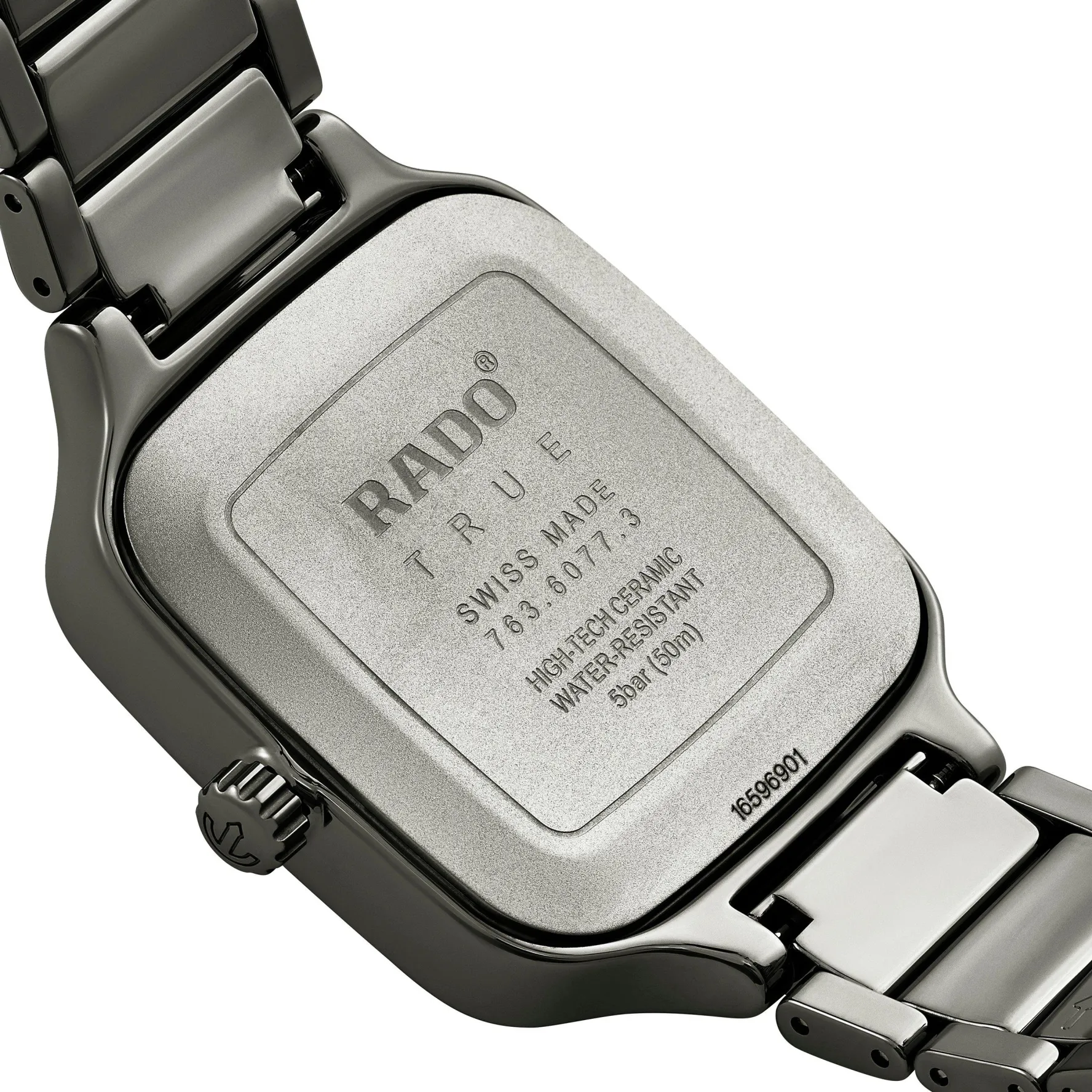 Rado True Square 38mm High-Tech Ceramic Automatic Watch