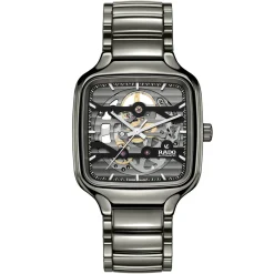 Rado True Square 38mm High-Tech Ceramic Skeleton Automatic Watch