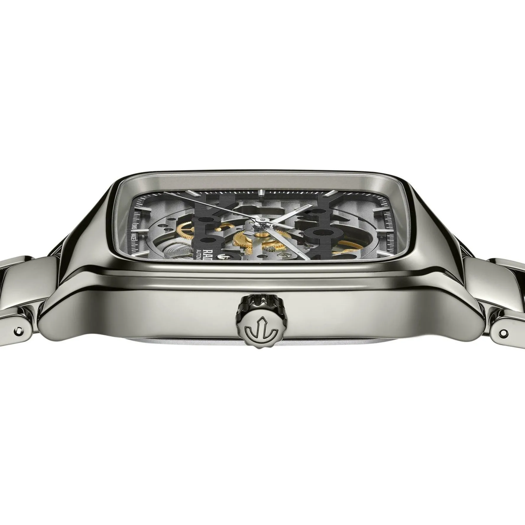 Rado True Square 38mm High-Tech Ceramic Skeleton Automatic Watch