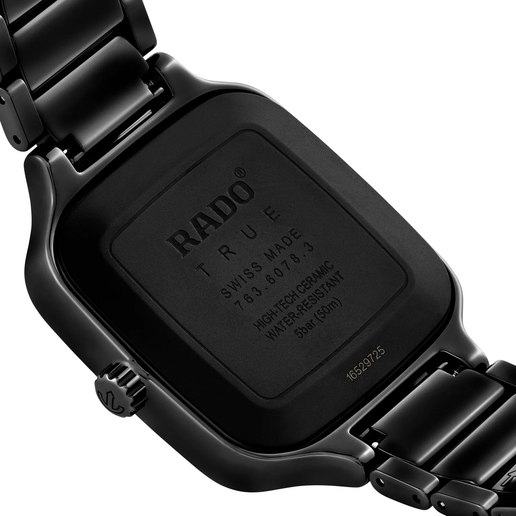 Rado True Square 38mm High-Tech Ceramic Automatic Watch