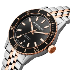 Raymond Weil Freelancer 42.5mm Stainless Steel and Rose Gold PVD Automatic Men’s Watch