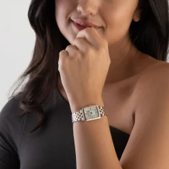 Raymond Weil Toccata 28mm Stainless Steel and Rose Gold PVD Diamond  Diamond Ladies Watch