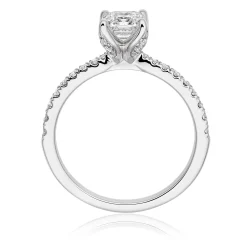 Royal Asscher Caroline Platinum Diamond Royal Asscher Cut Solitaire Ring