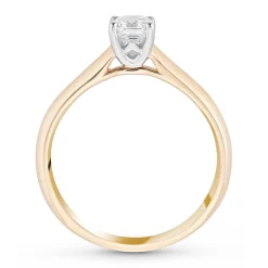 Royal Asscher 18ct Yellow Gold Royal Asscher Cut Diamond Solitaire Ring