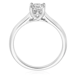 Royal Asscher Emma Platinum Diamond Royal Asscher Cushion Cut Solitaire Ring