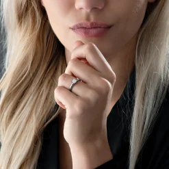 Royal Asscher Emma Platinum Diamond Royal Asscher Cushion Cut Solitaire Ring
