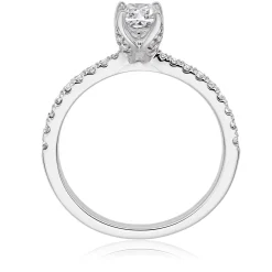 Royal Asscher Guinevere Platinum Diamond Royal Asscher Cushion Cut Solitaire Ring