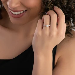 Royal Asscher Guinevere Platinum Diamond Royal Asscher Cushion Cut Solitaire Ring