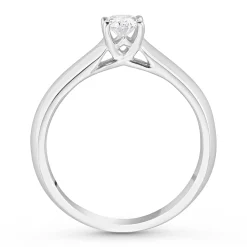 Royal Asscher Platinum Oval Shaped Diamond Solitaire Ring