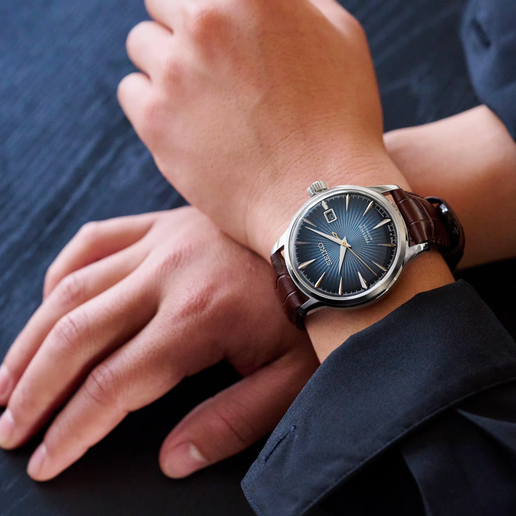 Seiko Presage Cocktail Time 'Midnight Blue Moon' 40.5mm Automatic Men’s Watch