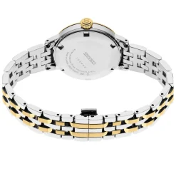 Seiko Presage Cocktail Time 34mm Stainless Steel and Yellow Gold Tone Diamond Ladies Watch