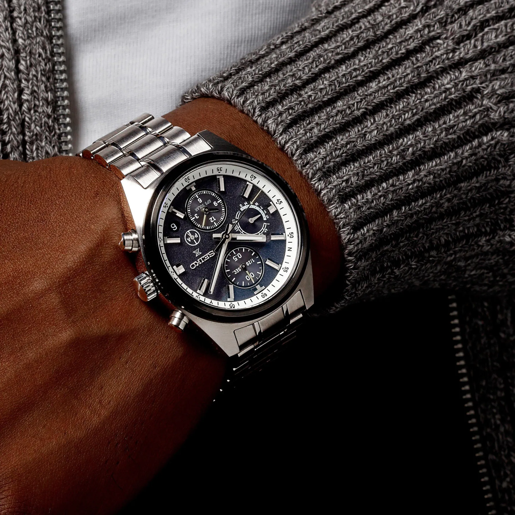 Seiko Prospex GPS Solar Chronograph Speedtimer 42mm Men’s Watch