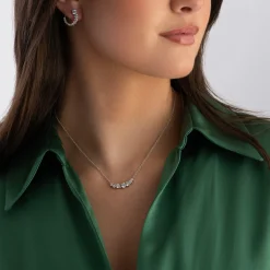 Sif Jakobs Belluno Piccolo Silver Cubic Zirconia Necklace