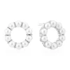 Sif Jakobs Biella Altro Silver Freshwater Pearl Stud Earrings
