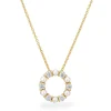 Sif Jakobs Biella Perla Yellow Gold Plated Cubic Zirconia Necklace