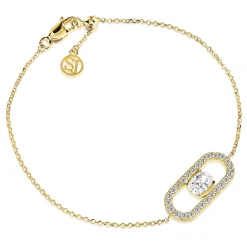 Sif Jakobs Carezza Yellow Gold Plated Cubic Zirconia Bracelet