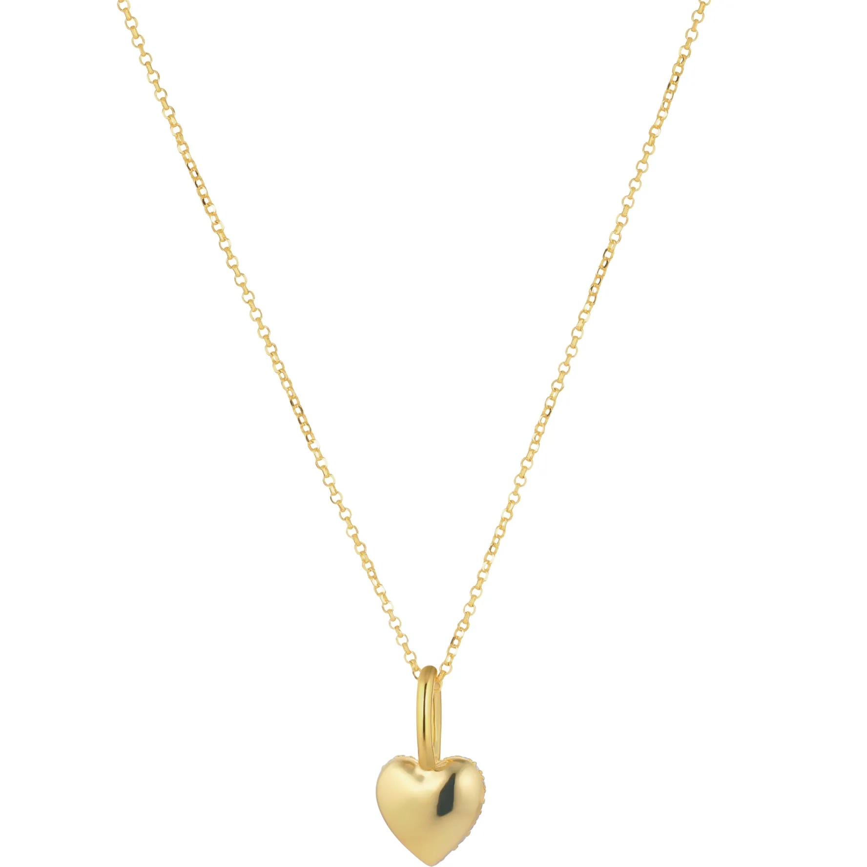 Sif Jakobs Caro 18ct Yellow Gold Plated Cubic Zirconia Heart Pendant