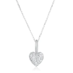 Sif Jakobs Caro Silver Cubic Zirconia Heart Pendant