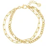 Sif Jakobs Dorno Yellow Gold Plated Link Bracelet
