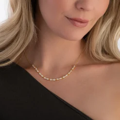 Sif Jakobs Ellera 18ct Yellow Gold Plated Cubic Zirconia Necklace