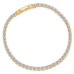 Sif Jakobs Ellera Grande 18ct Yellow Gold Plated Cubic Zirconia Tennis Bracelet
