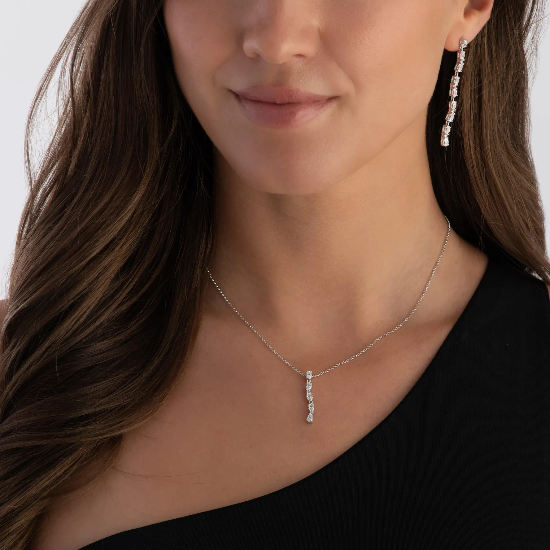 Sif Jakobs Ellera Ovale Lungo Cubic Zirconia Necklace