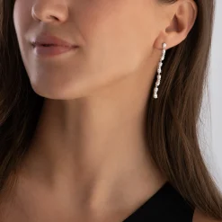 Sif Jakobs Ellera Ovale Tredici Cubic Zirconia Drop Earrings