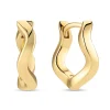 Sif Jakobs Ellera Waves Pianura 18ct yellow gold plated Hoop Earrings