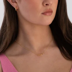 Sif Jakobs Ellera Waves Pianura 18ct yellow gold plated Hoop Earrings