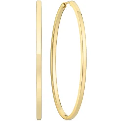 Sif Jakobs Ellisse 18ct Yellow Gold Plated Hoop Earrings
