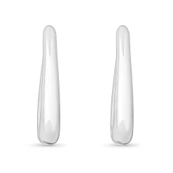 Sif Jakobs Goccia Pianura Silver Hoop Earrings