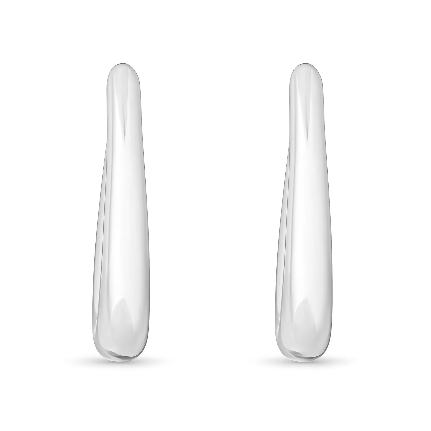 Sif Jakobs Goccia Pianura Silver Hoop Earrings