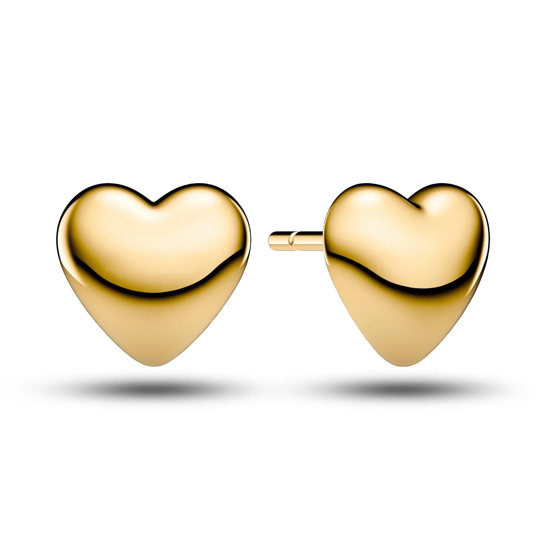 Sif Jakobs Julia Yellow Gold Plated Heart Shaped Stud Earrings