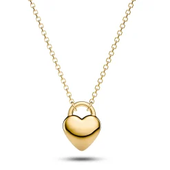 Sif Jakobs Julia Yellow Gold Plated Heart Shaped Pendant