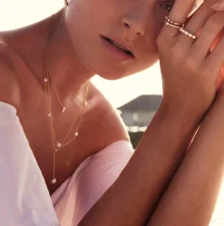 Sif Jakobs Padua Cinque 18ct Yellow Gold Plated Freshwater Pearl Necklace