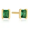Sif Jakobs Roccanova Piccolo 18ct Yellow Gold Plated Silver Green Cubic Zirconia Stud Earrings