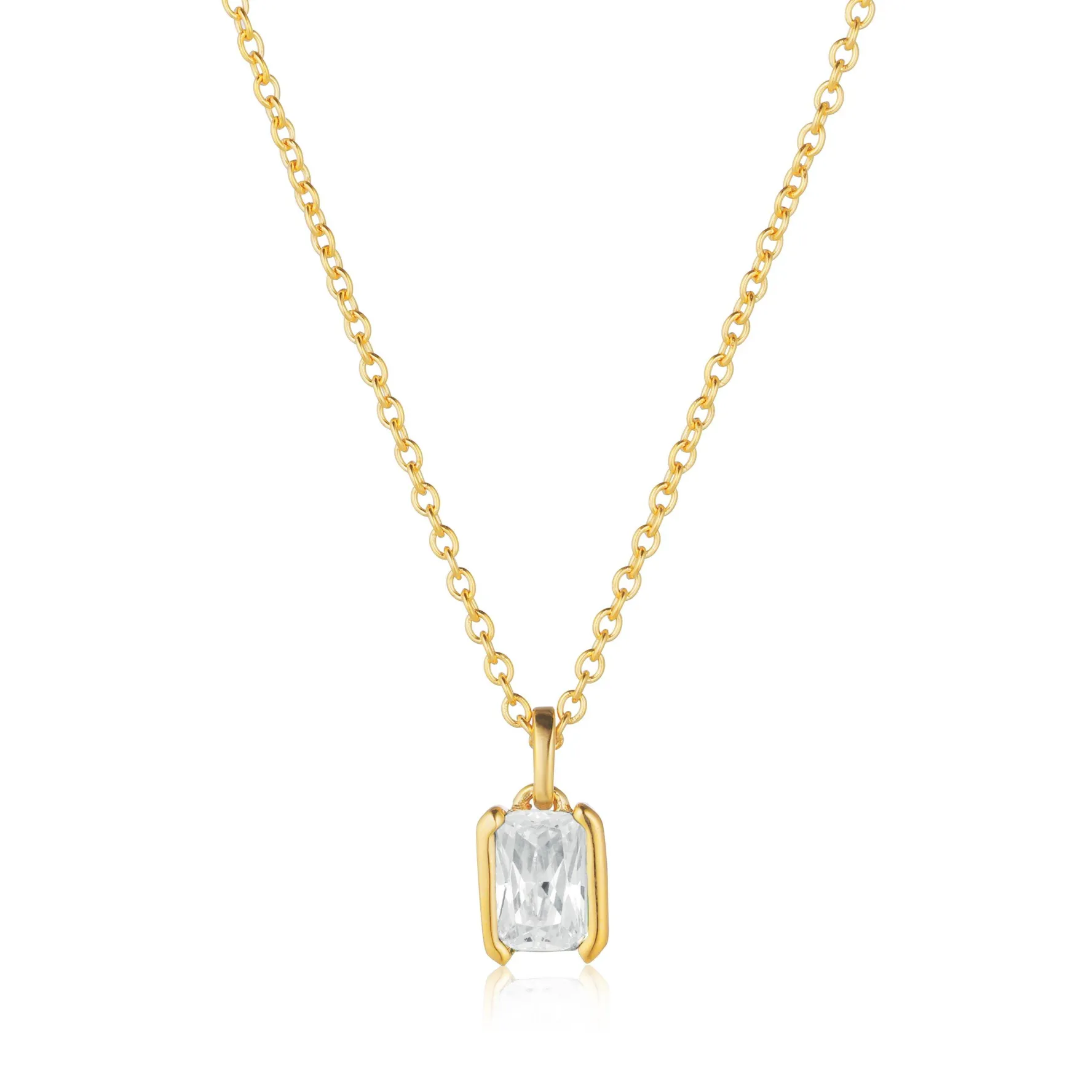 Sif Jakobs Roccanova Piccolo Yellow Gold Plated Cubic Zirconia Pendant