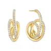 Sif Jakobs Spirale 18ct Yellow Gold Plated Cubic Zirconia Drop Earrings