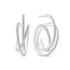 Sif Jakobs Spirale Silver Cubic Zirconia Drop Earrings