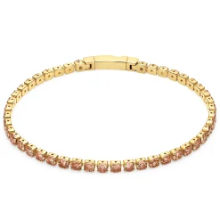 Sif Jakobs Yellow Gold Cubic Zirconia Tennis Bracelet