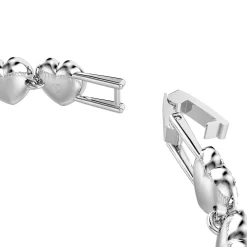 Swarovski Ariana Grande Silver Crystal Heart Tennis Bracelet