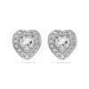 Swarovski Ariana Grande Silver Crystal Heart Stud Earrings